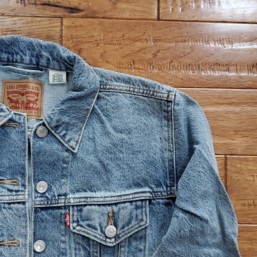 Levi' Ex Boyfriend Trucker Denim Jean Jacket - Picture 2 of 11